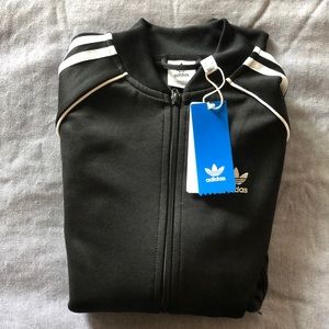Adidas 3 Stripes Black Jacket